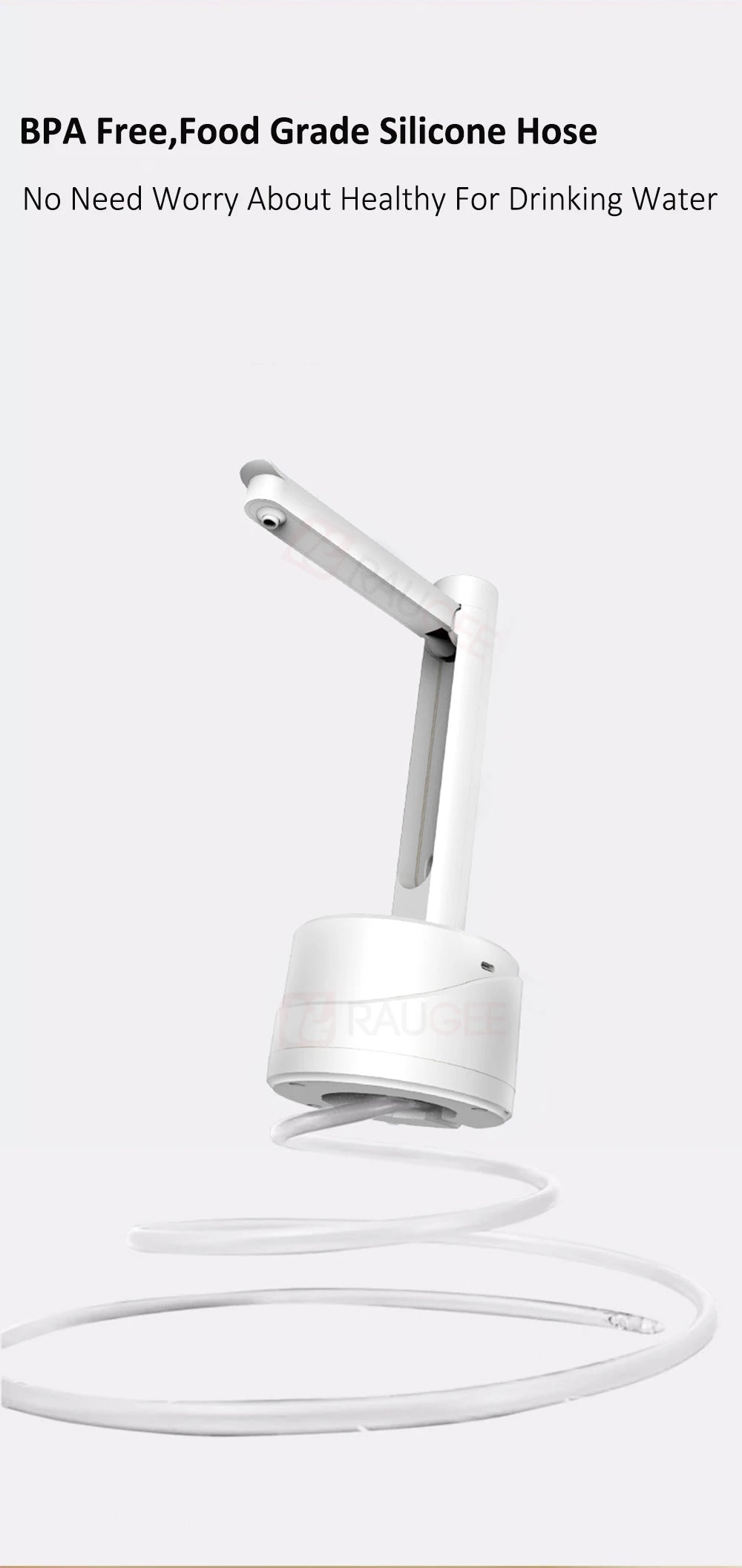 Electric Water Gallon Bottle Pump Automatic Water Dispenser 19 Liters Foldable Desktop Rechargeable Drinking Water Bottle Pump