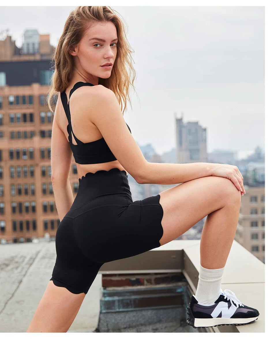 FUBEIKE Sportswear Woman Gym Women's Tracksuit Sport Outfit For Woman Female Clothing Sports Yoga Outfit Women's Cycling Shorts