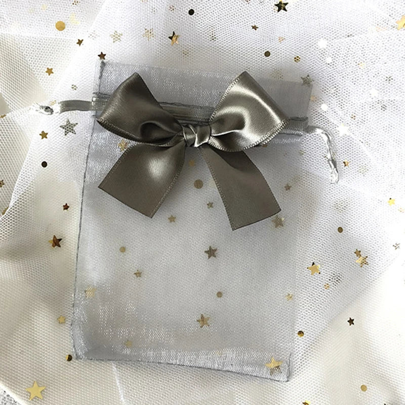 10pcs/lot Drawstring Organza Bags Gift Bags Exquisite Butterfly Bags Jewelry Packaging Bags Wedding Bags Wholesale Gifts Pouches