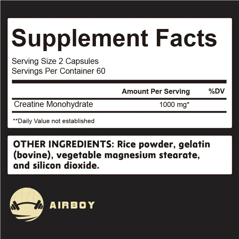 Micronized Creatine - Promotes Muscle Growth, Enhances Physical Performance, Endurance and Recovery