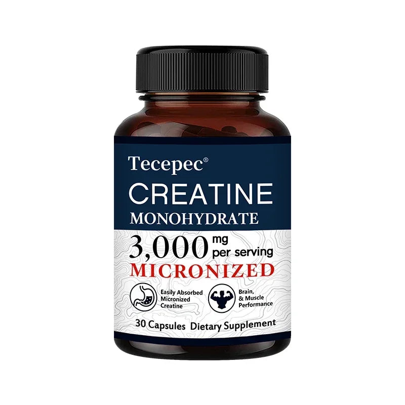 Creatine Monohydrate - Build Muscle, Improve Athletic Performance, Improve Energy Endurance and Promote Recovery - 120 Capsules