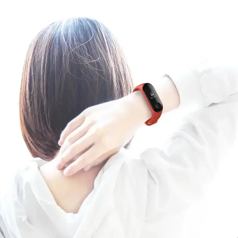 Silicone Watch Strap For Xiaomi Mi Band 7 6 5 4 3 Wristband Bracelet Wrist Straps correa Mi Band 6 7 5 4 Smart watch Accessories
