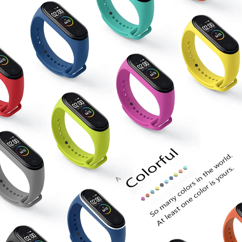 Watchbands For Xiaomi Mi Band 7 6 5 4 3 starp Wristband Silicone Bracelet Wrist Straps combination Smartwatch Accessories