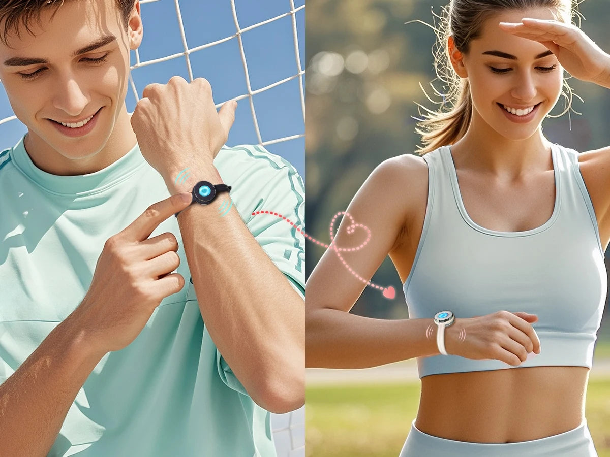 Totwoo Smart Jewelry for Couples Bluetooth Touch Bracelets with App Control Long Distance Romantic Gift for Girlfriend