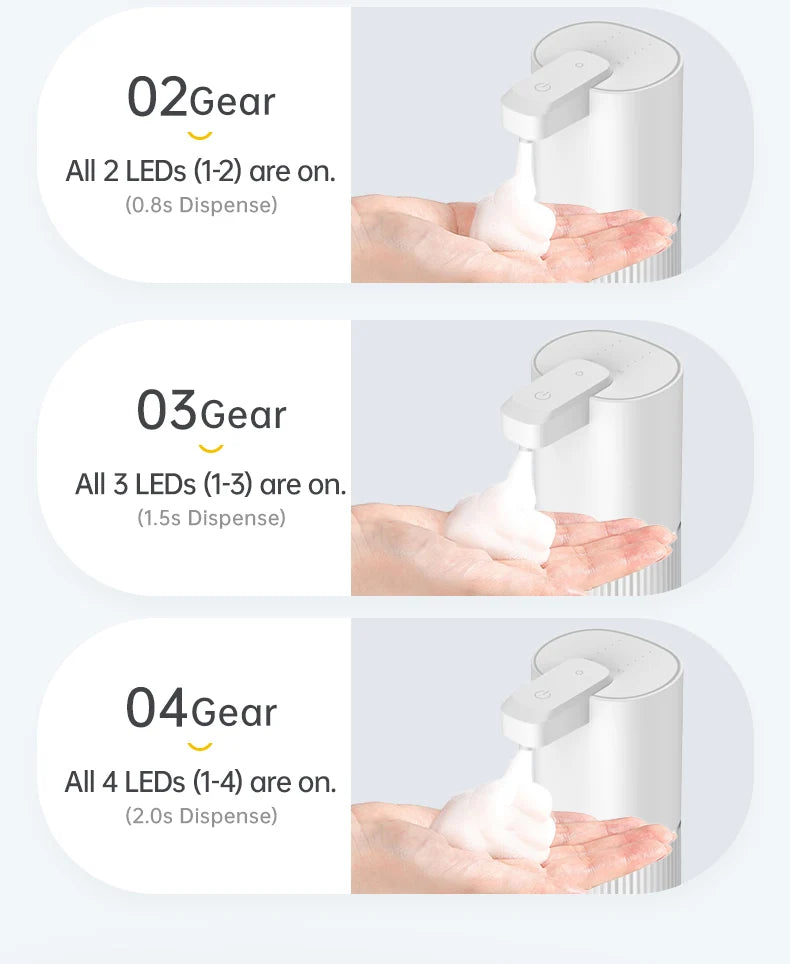 308ml Automatic Soap Dispenser Touchless Electric Dispenser USB Rechargeable with Infrared Sensor for Bathroom,Kitchen Soap