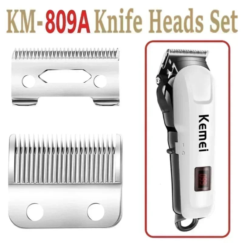 Kemei Hair Clipper KM-809A Hair Cut Maching Wireless Trimmer Men Professional Clipper Machine Rechargeable Hair Cut Barberkemei