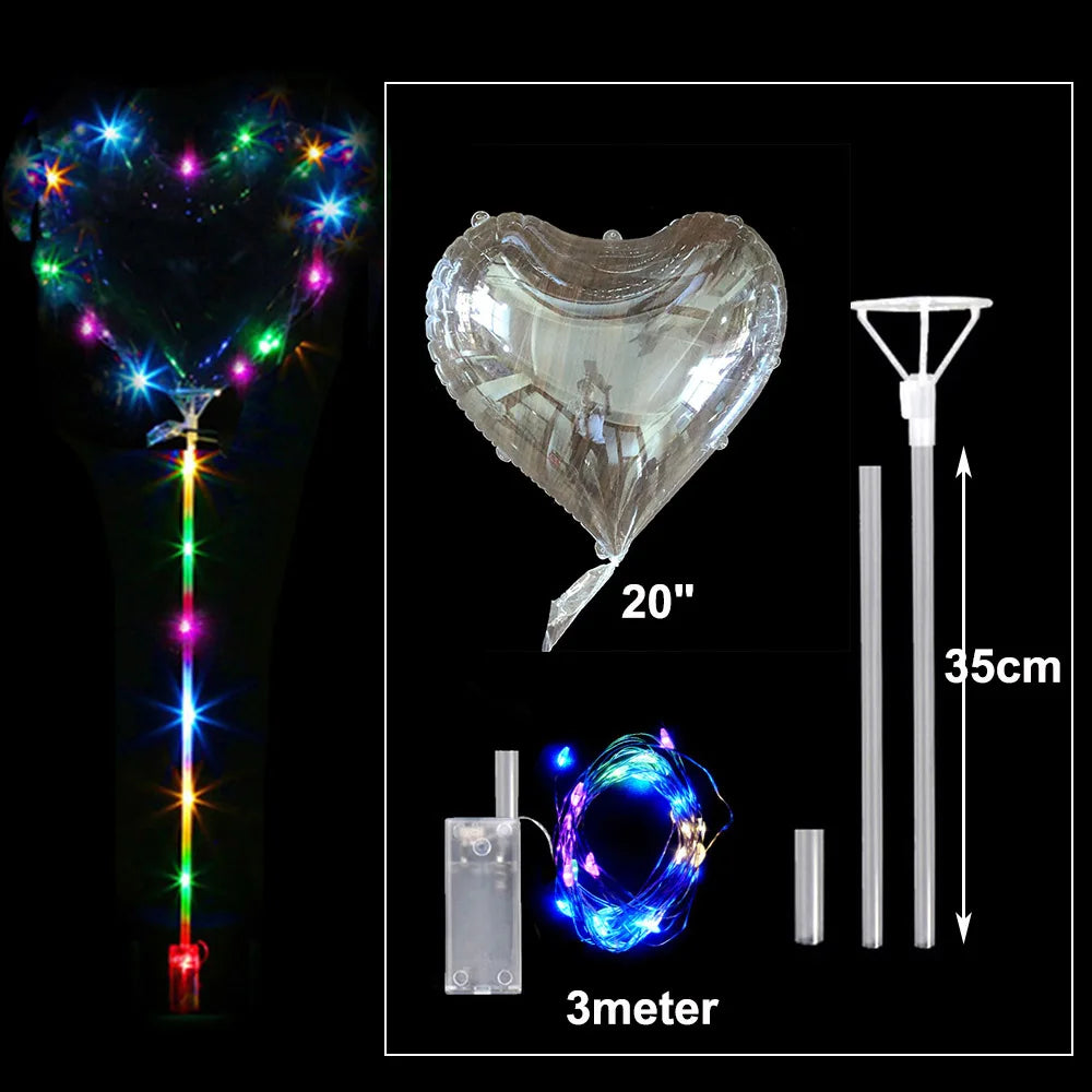 10/18/24inch Transparent Bobo Balloon for Filling Foam Balls Helium Globos Wedding Birthday Party Decor Baby Shower DIY Balloon