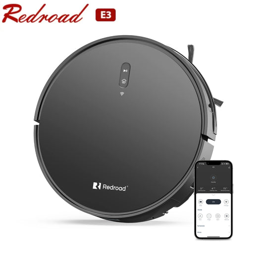 Redroad E3 Robot Vacuum Cleaner Auto Charging 2700Pa Power App Control Water Tank Wet Mopping Electric Sweeper