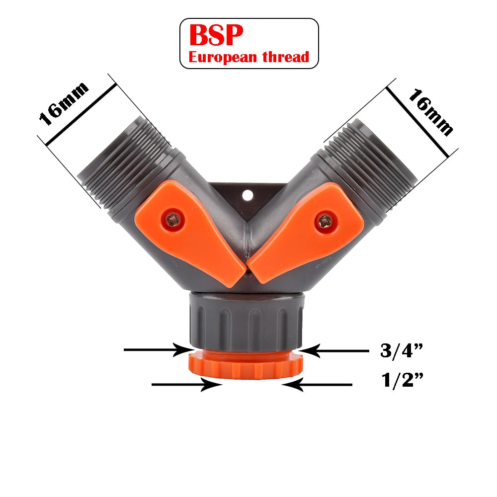 Hose Quick Connector 1/2 3/4 1 Inch Garden Hose Fitting Quick Connector Adapter Male and Female with Shut-Off Valve Switch