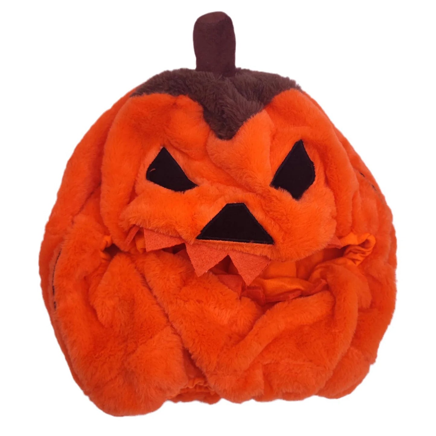 Pumpkin Motorcycle Helmet Cover Halloween Christmas Costume Accessory Velvet Material Full Face Helmet Cover For Holiday Rides