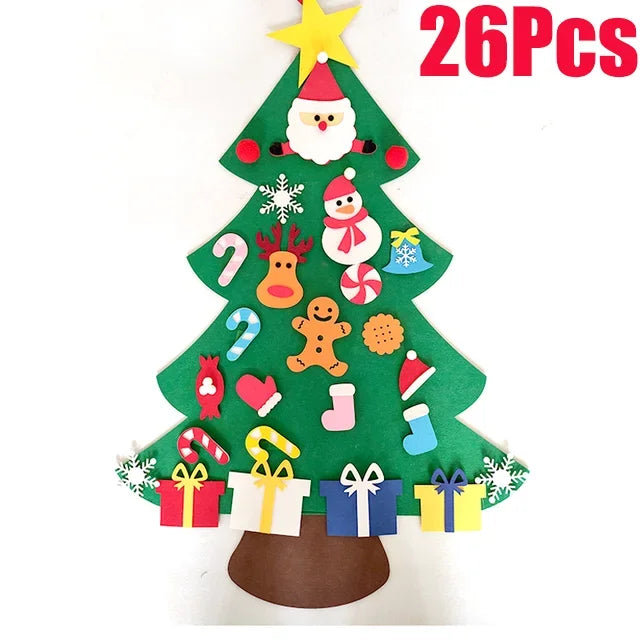 DIY Felt Christmas Tree Kids Max Fun DIY Christmas Felt Tree with Decoration Tree Ornaments for Kid Wall Bedroom Indoor House