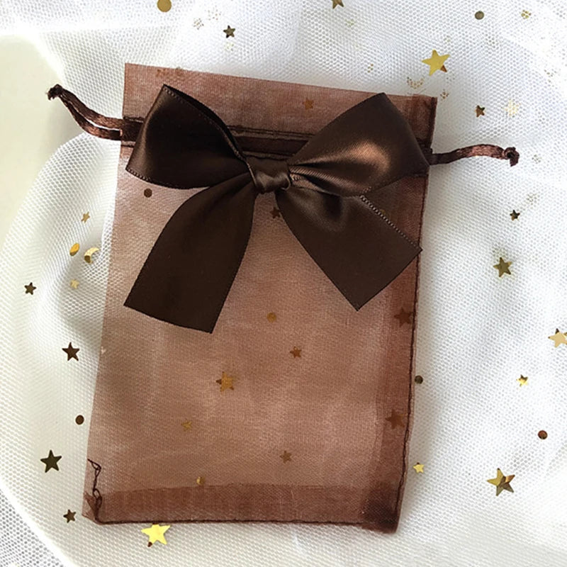 10pcs/lot Drawstring Organza Bags Gift Bags Exquisite Butterfly Bags Jewelry Packaging Bags Wedding Bags Wholesale Gifts Pouches