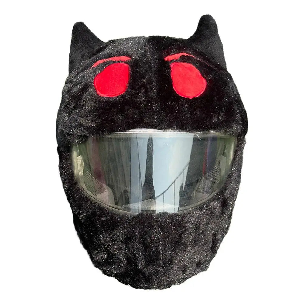 Motorcycle Helmet Cartoons Plush Helmet Protective Cover Helmet Full Face Covers For Halloween Outdoor Fun Personalized Helmets
