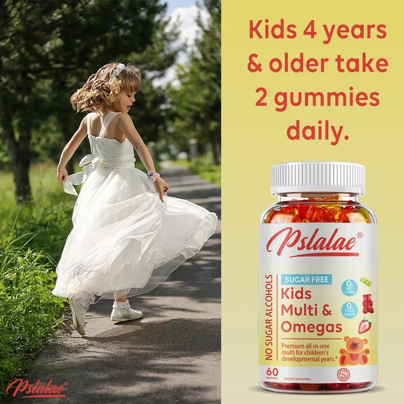 Kids Multivitamins Gummies - Enhance Immunity, Increase Energy, Promote Brain Development, For Bone Health, Eye Health