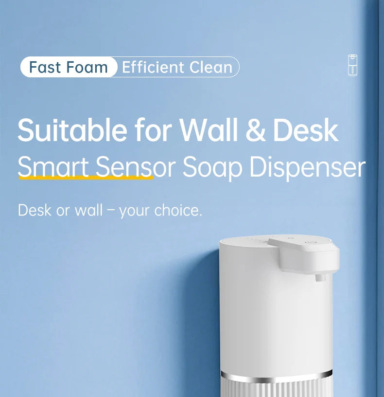 308ml Automatic Soap Dispenser Touchless Electric Dispenser USB Rechargeable with Infrared Sensor for Bathroom,Kitchen Soap