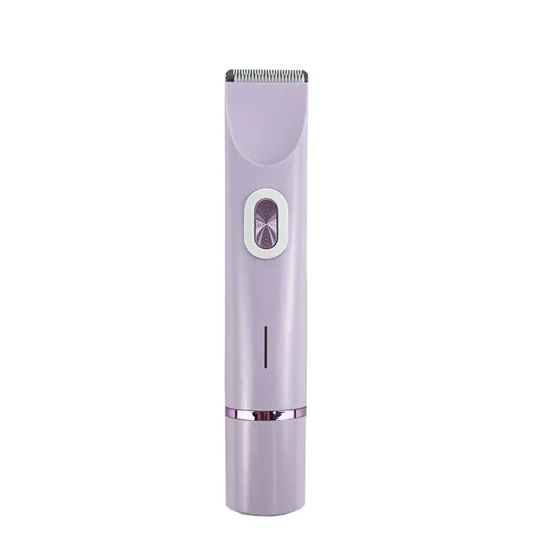 Portable Ladies Shaver  Waterproof 2 in 1 Lady Pubic Hair Groomer Painless Hair Removal Razor Women Electric Body Shaver