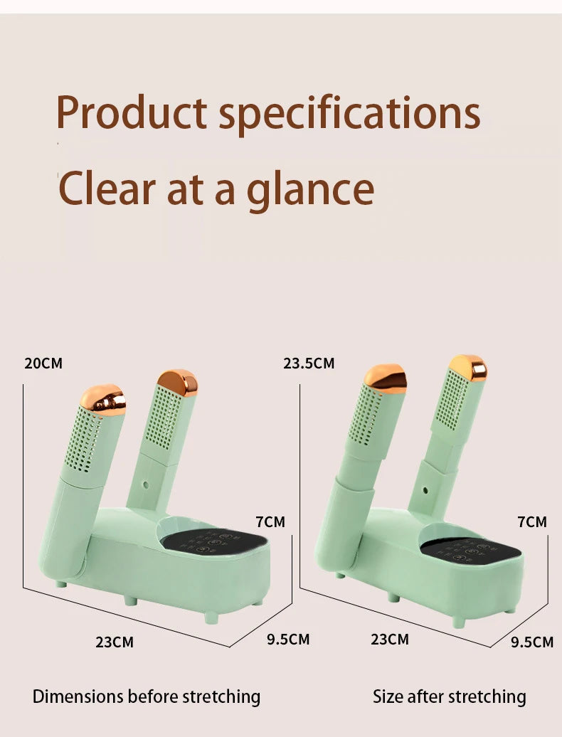 220V Electric Shoe Dryer Machine Smart Constant Fast Dryer Protector Odor Deodorant Dehumidify Device Shoes Drier Machine Heater
