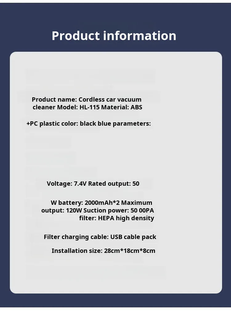 New household vacuum cleaner small car wireless charging automatic high-power vacuum cleaner vacuum negative pressure