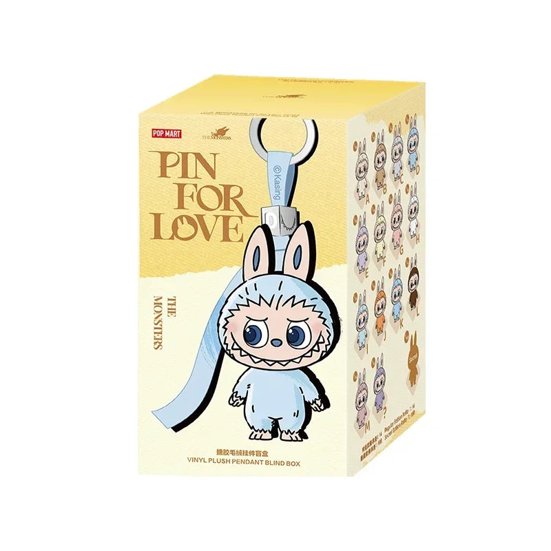 Mini Labubu 100% Authentic POP MART THE MONSTERS PIN FOR LOVE Series Blind Box Bag Toys Doll Gift