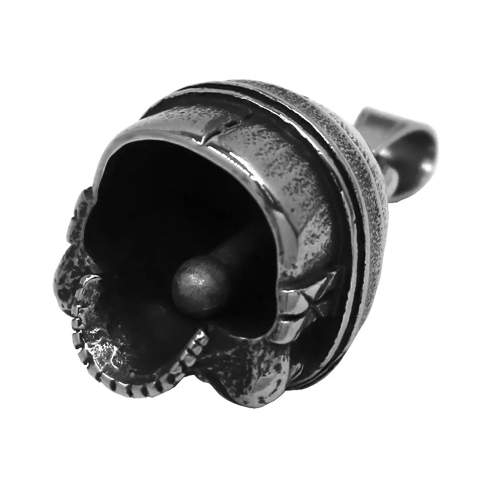 Norse Viking Warrior Spartacus Helmet Bell Pendant Stainless Steel Eagle Cross Jesus Rose Lady Rider Saint Mary USA Flag Jewelry