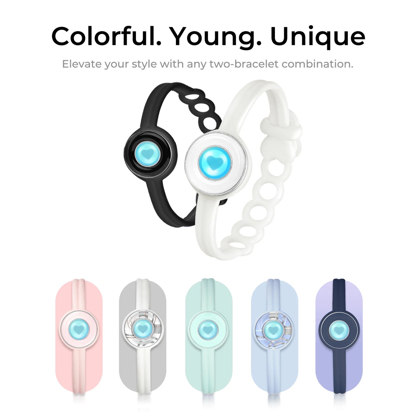 Totwoo Smart Jewelry for Couples Bluetooth Touch Bracelets with App Control Long Distance Romantic Gift for Girlfriend