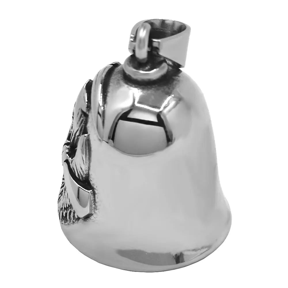 Norse Viking Warrior Spartacus Helmet Bell Pendant Stainless Steel Eagle Cross Jesus Rose Lady Rider Saint Mary USA Flag Jewelry