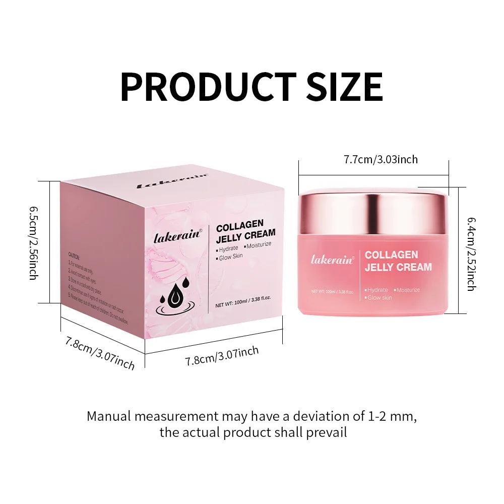 Collagen Jelly Cream- Niacinamide & Freeze-Dried Hydrolyzed Collagen - Boosts skin's barrier hydration and gives 24h Glow & Lift