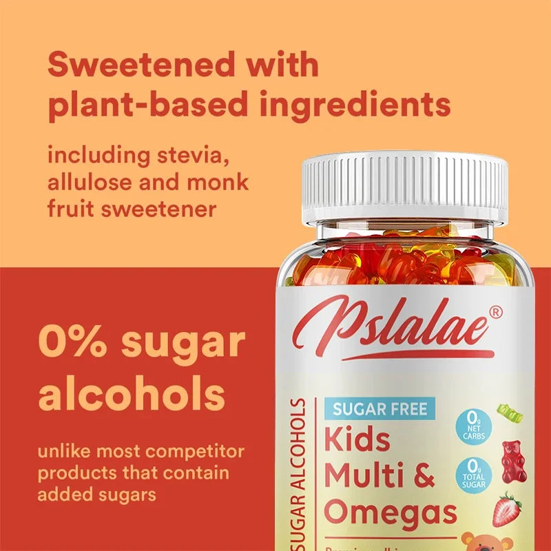 Kids Multivitamins Gummies - Enhance Immunity, Increase Energy, Promote Brain Development, For Bone Health, Eye Health