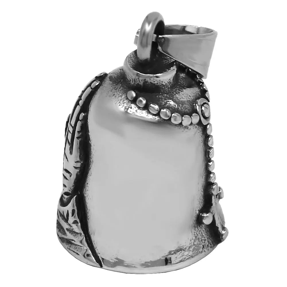 Norse Viking Warrior Spartacus Helmet Bell Pendant Stainless Steel Eagle Cross Jesus Rose Lady Rider Saint Mary USA Flag Jewelry