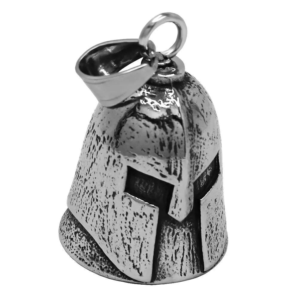 Norse Viking Warrior Spartacus Helmet Bell Pendant Stainless Steel Eagle Cross Jesus Rose Lady Rider Saint Mary USA Flag Jewelry