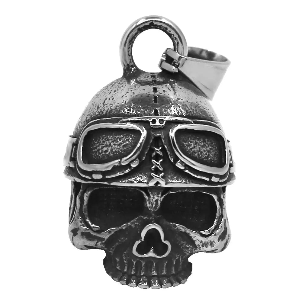 Norse Viking Warrior Spartacus Helmet Bell Pendant Stainless Steel Eagle Cross Jesus Rose Lady Rider Saint Mary USA Flag Jewelry