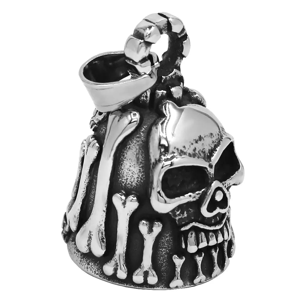 Norse Viking Warrior Spartacus Helmet Bell Pendant Stainless Steel Eagle Cross Jesus Rose Lady Rider Saint Mary USA Flag Jewelry