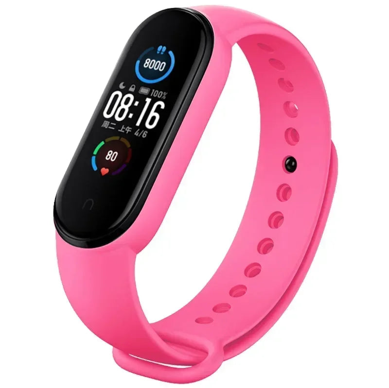 Watch Strap For Xiaomi Mi Band 7 6 5 4 3 Wristband Silicone Bracelet Wrist Straps correa Mi Band 6 7 5 4 Smartwatch Accessories