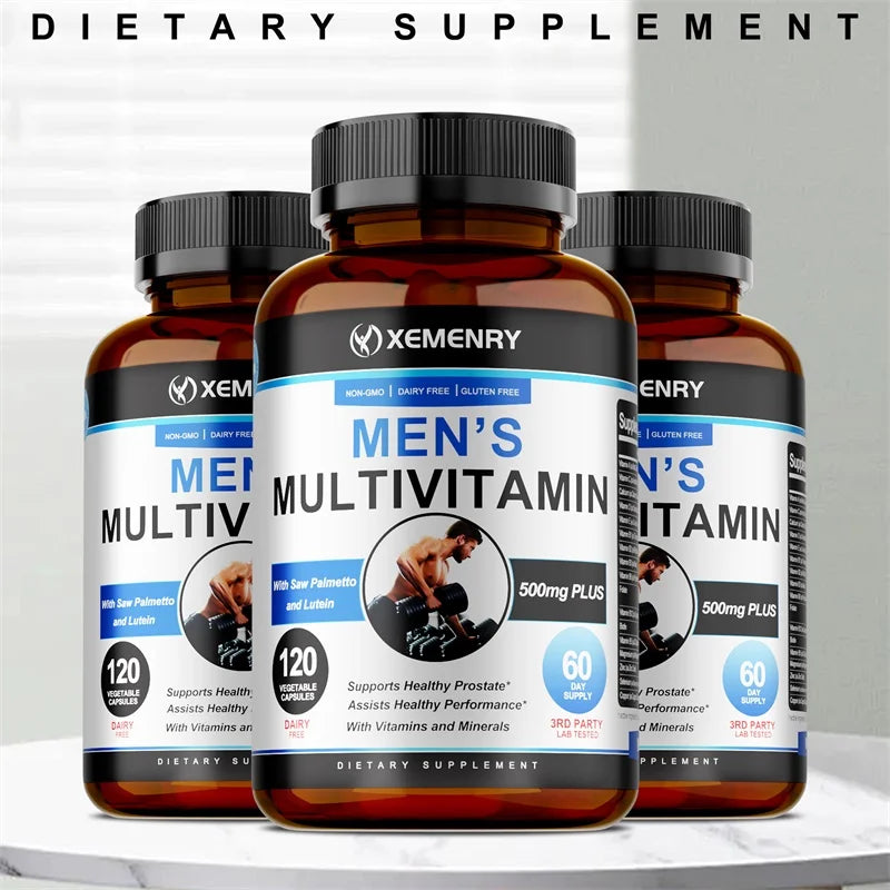 Men's Multivitamin Supplements - Antioxidant, Bone, Immune, Energy, Metabolism, Muscle Function