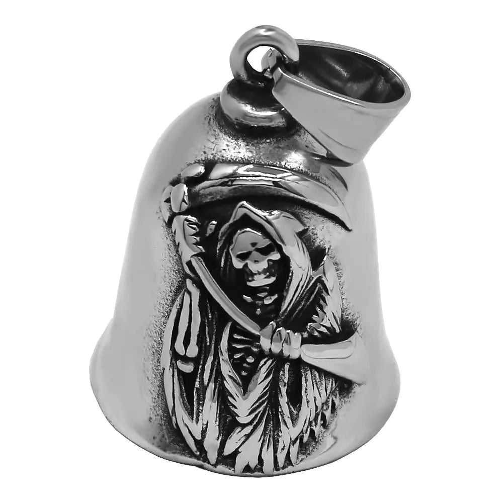 Norse Viking Warrior Spartacus Helmet Bell Pendant Stainless Steel Eagle Cross Jesus Rose Lady Rider Saint Mary USA Flag Jewelry