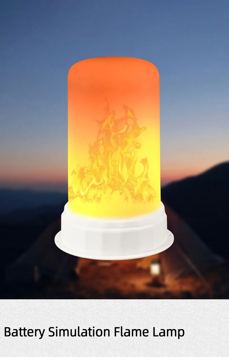 LED Flame Light Halloween Flameless Candle Battery model Light DC 5V Rechargeable Dimmable Night Light Yard LED  Festival decora