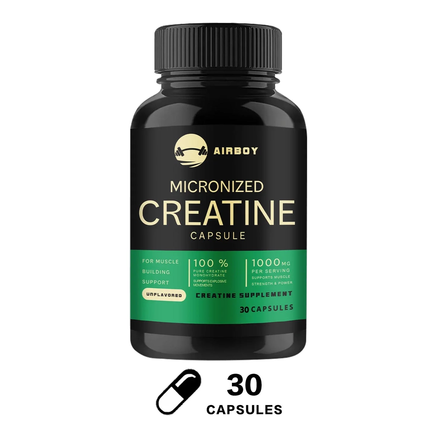 Micronized Creatine - Promotes Muscle Growth, Enhances Physical Performance, Endurance and Recovery