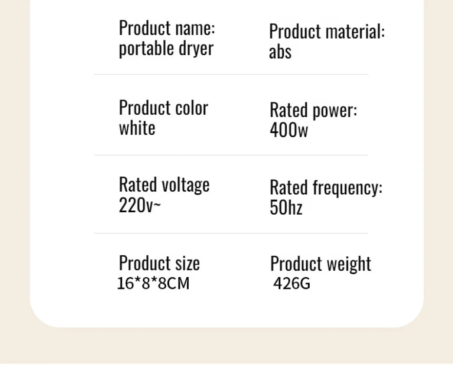 Portable Clothes Dryer for Light Clothes Underwear Baby Clothes Mini Clothes Dryer Electric Clothes Dryer Or Travel Dorms Hotel