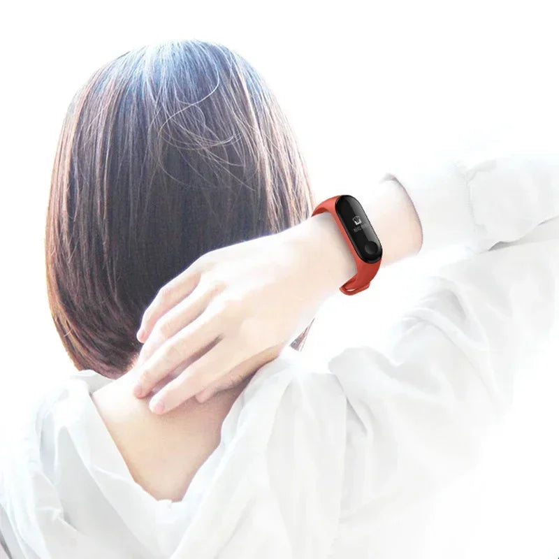 Watch Strap For Xiaomi Mi Band 7 6 5 4 3 Wristband Silicone Bracelet Wrist Straps correa Mi Band 6 7 5 4 Smartwatch Accessories