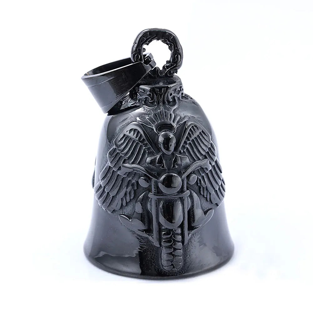 Norse Viking Warrior Spartacus Helmet Bell Pendant Stainless Steel Eagle Cross Jesus Rose Lady Rider Saint Mary USA Flag Jewelry