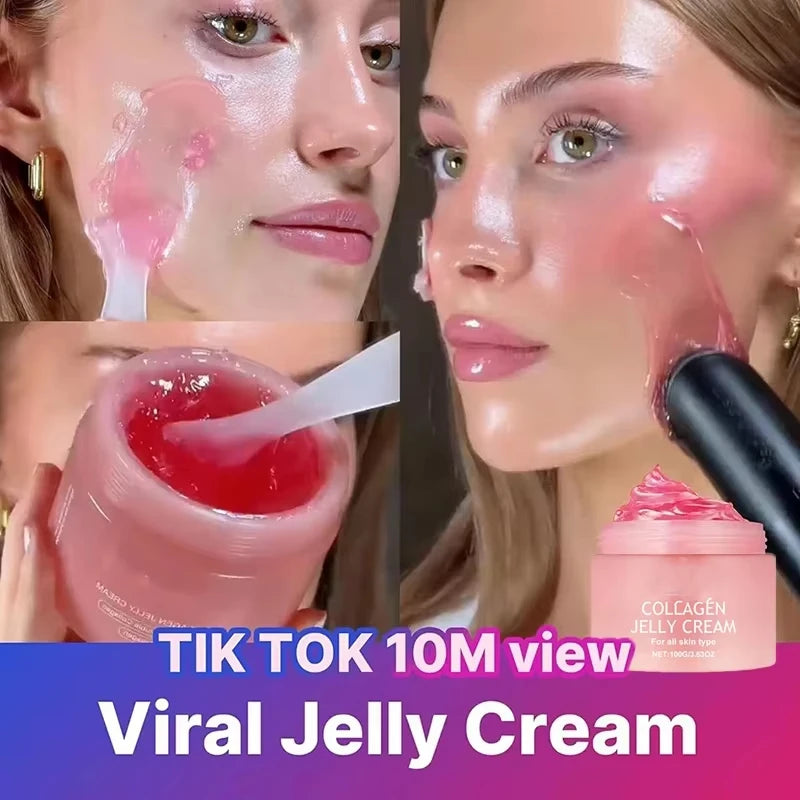 24h Glow & Lifted Collagen Jelly Cream Niacinamide And Hydrolyzed Collagen Strengthen The Skin Barrier Moisturize The Skin 2025
