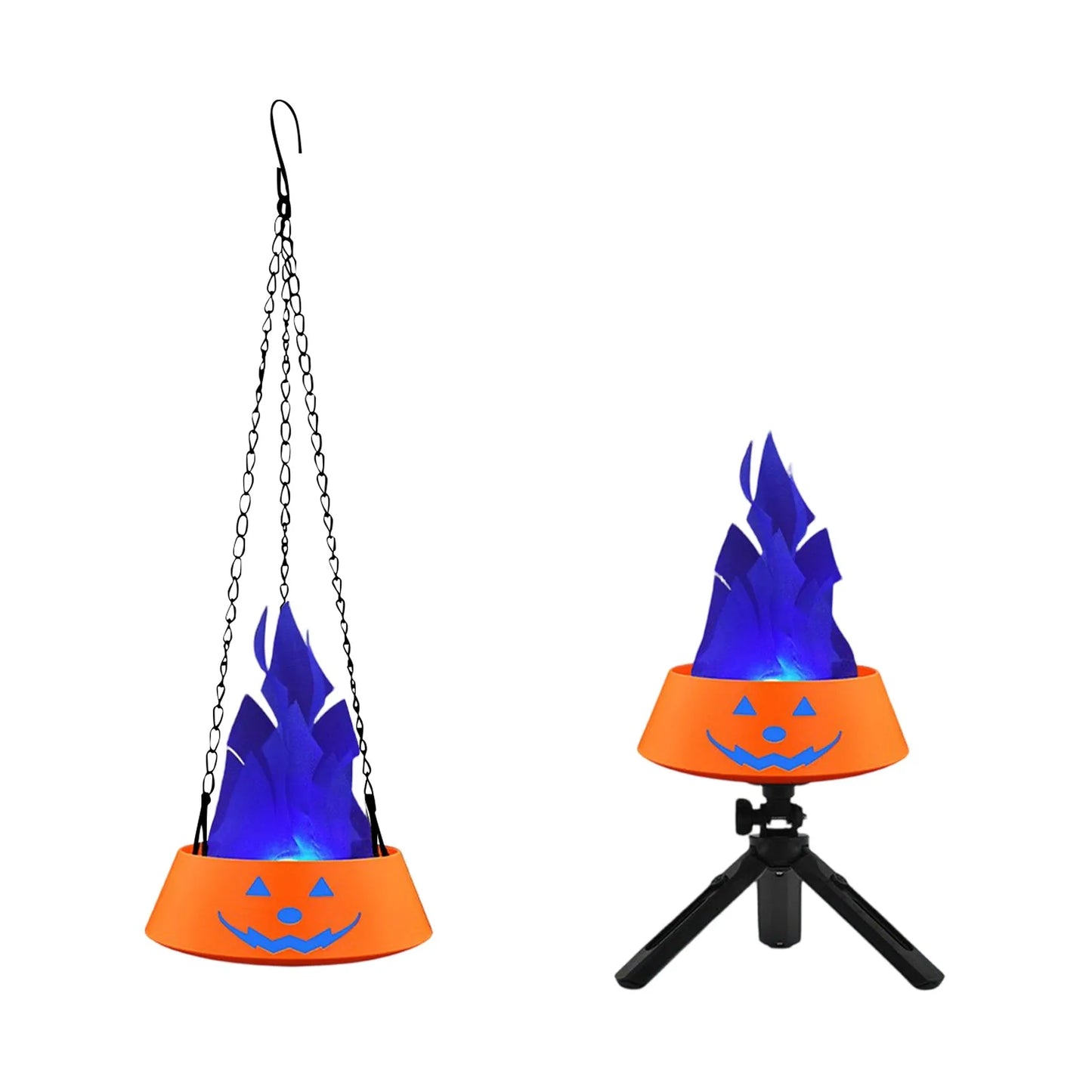 Halloween Charging LED Creative Simulation Flame Light Halloween Brazier Light Decorative Ambient Light Halloween Party Gift