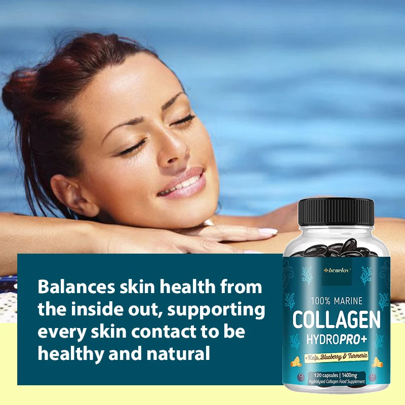 Marine Collagen Capsules Joint Hair Skin Nail Health Firming Skin Vitamins Minerals Beauty Health Supplement