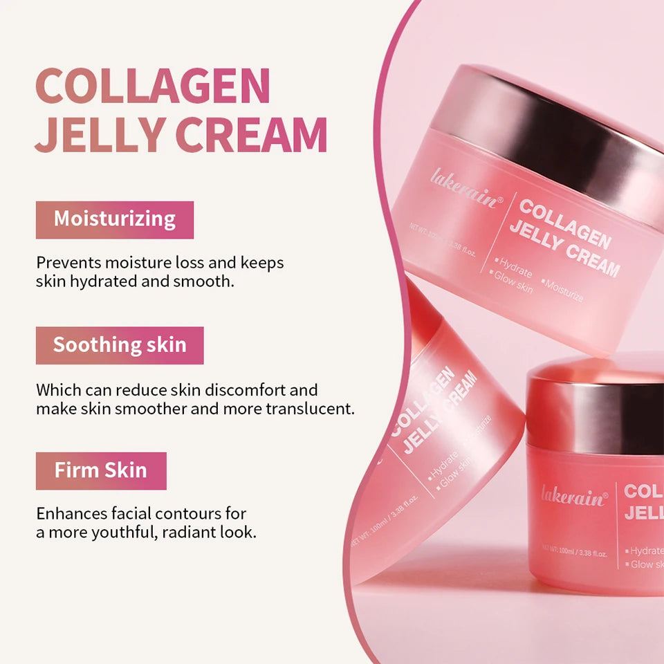 Collagen Jelly Cream- Niacinamide & Freeze-Dried Hydrolyzed Collagen - Boosts skin's barrier hydration and gives 24h Glow & Lift