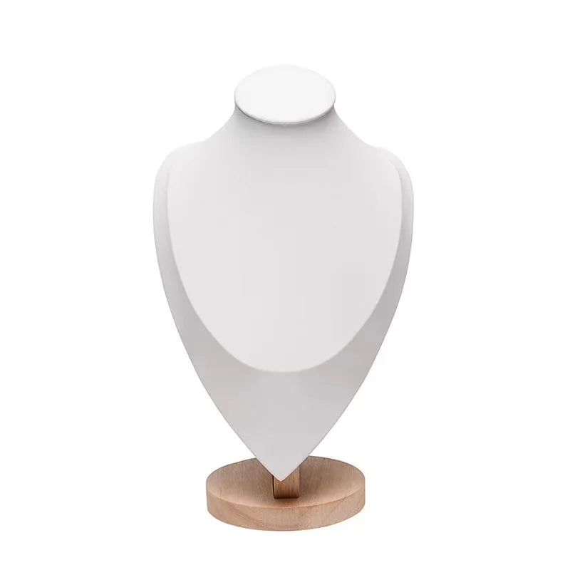 New High Quality Model Bust Show Exhibitor Velvet Jewelry Display Necklace Pendants Mannequin Jewelry Stand Organizer Colors