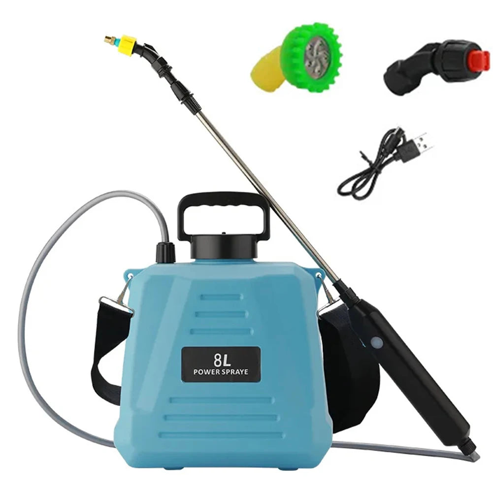5/8L Electric Garden Sprayer Large Capacity Watering Irrigation Tool Automatic Water Sprayer for Glass Cleaning Accessories