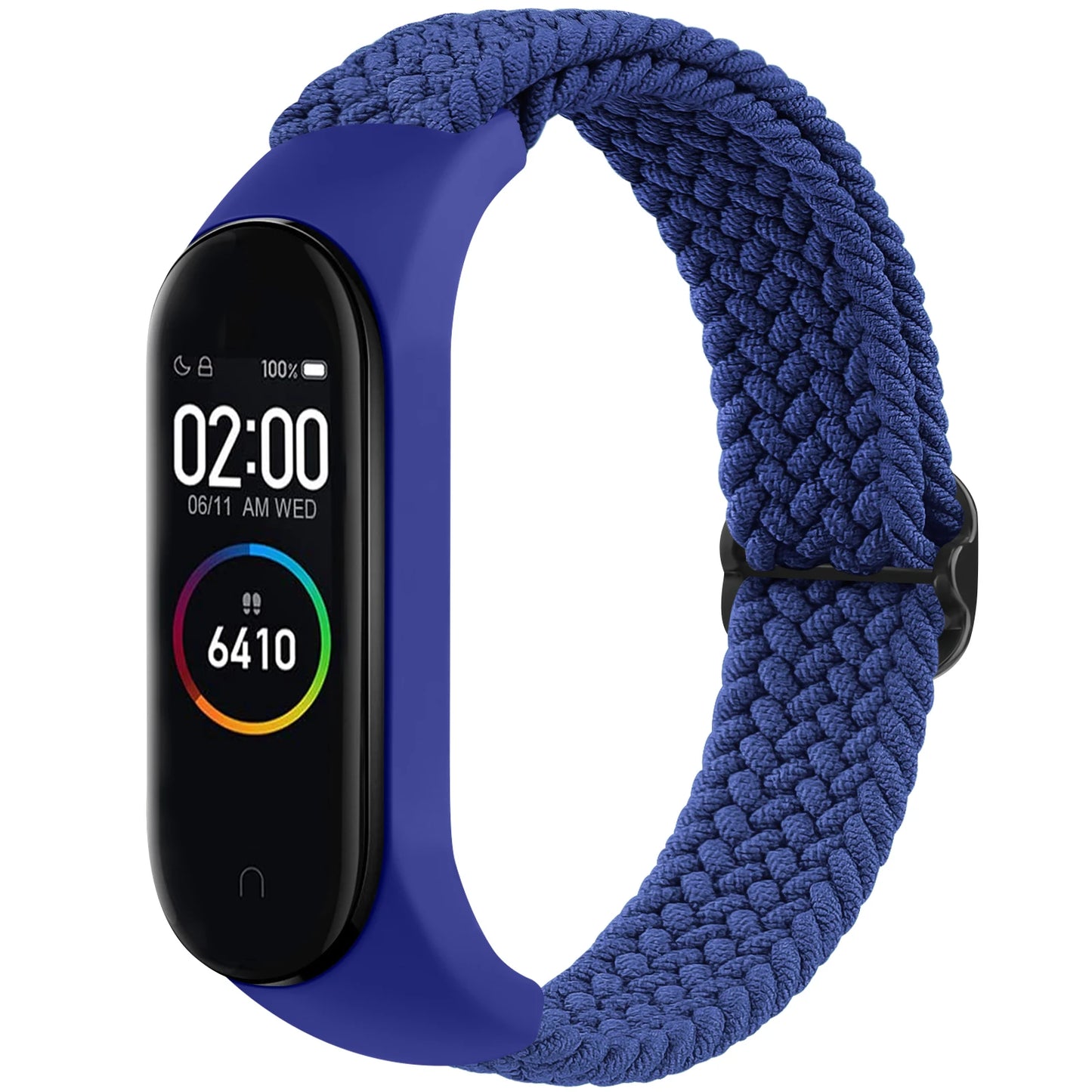 Braided Watchband For Xiaomi Mi Band 7 6 5 4 3 Strap Elastic Adjustable Wristband For Amazfit Band 5 Band Replacement Bracelet