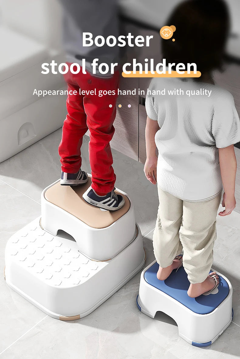 Kid Step Stool With Non-Slip Pads Living Room Furniture Kid Non-Slip Ottoman Potty Training Stool Children Safety Training Stool