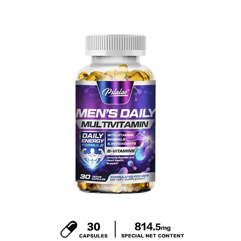 Men's Daily Multivitamin Supplement - Supports Brain and Immune Health, Boosts Energy, Relieves Anxiety, Improves Endurance