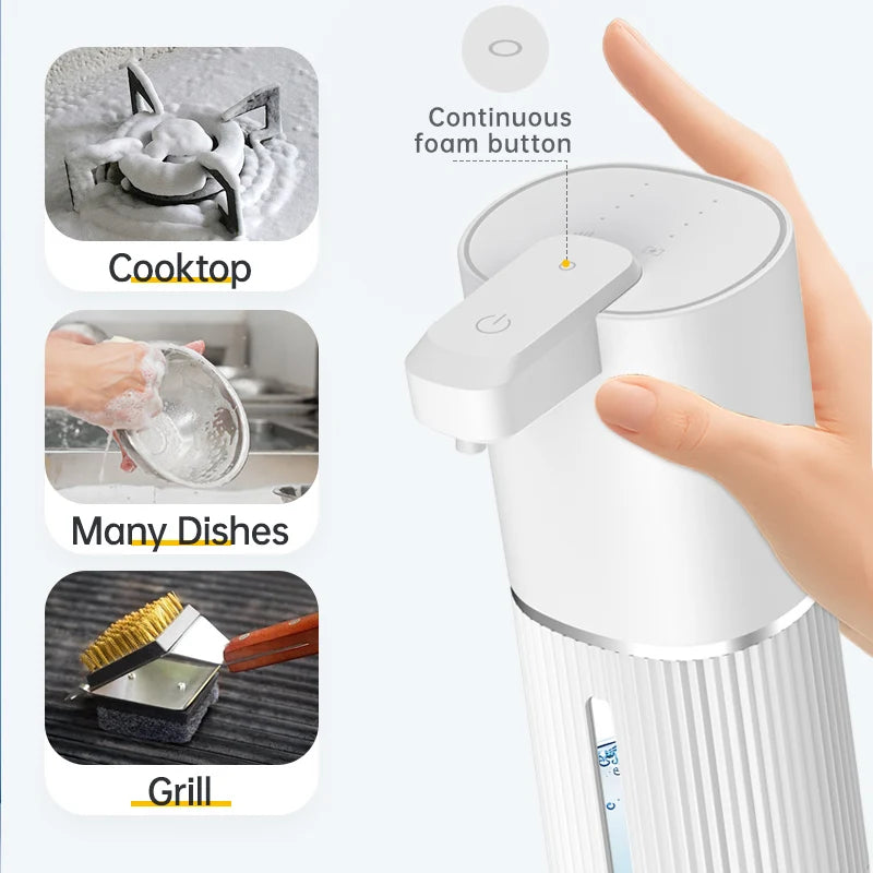 308ml Automatic Soap Dispenser Touchless Electric Dispenser USB Rechargeable with Infrared Sensor for Bathroom,Kitchen Soap